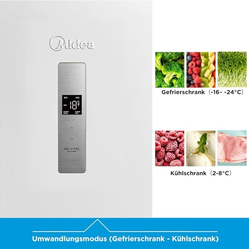 Midea 238L, MDRU333FZE01 – Congelator vertical No Frost, convertibil în frigider și congelator, import Germania 🇩🇪