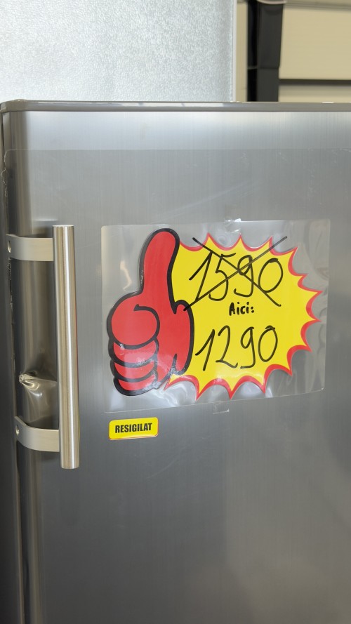 Hanseatic 168L, HGS14355DI – Congelator vertical No Frost, inox, import Germania 🇩🇪