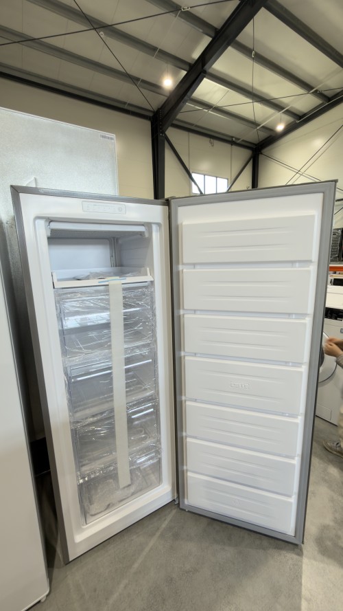 Hanseatic 168L, HGS14355DI – Congelator vertical No Frost, inox, import Germania 🇩🇪