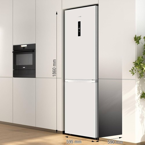 Gorenje 304L, N619EAW4 – Combină frigorifică No Frost, display touch, 186 cm, import Germania 🇩🇪