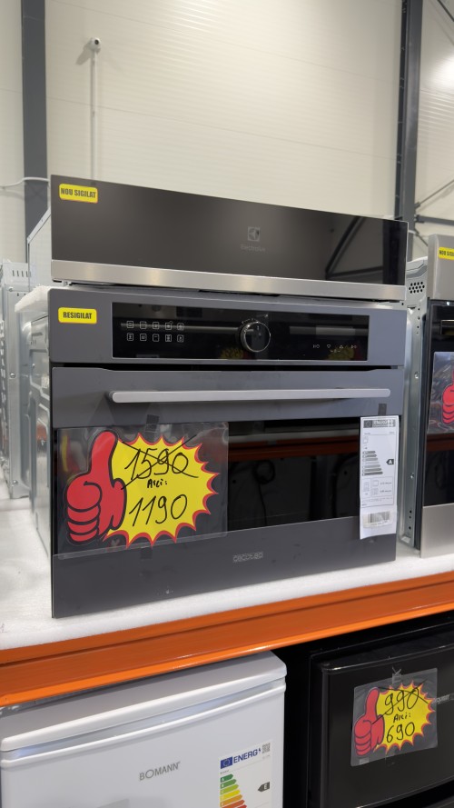 Cecotec 53L, 02826 – Cuptor incorporabil compact Air Fry, Pizza, Steam Assist, import Germania 🇩🇪
