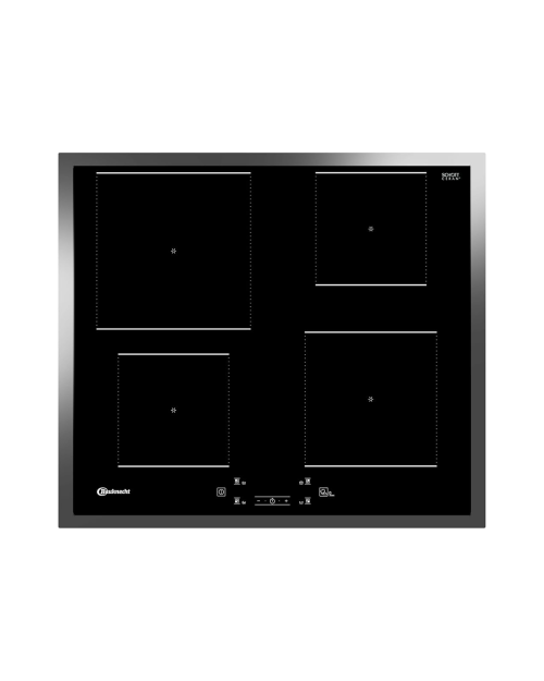 Bauknecht 57.7cm, BQ 2760S FT – Plită cu inducție 4 zone, Schott Ceran, Booster, 7.2 kW, import Germania 🇩🇪