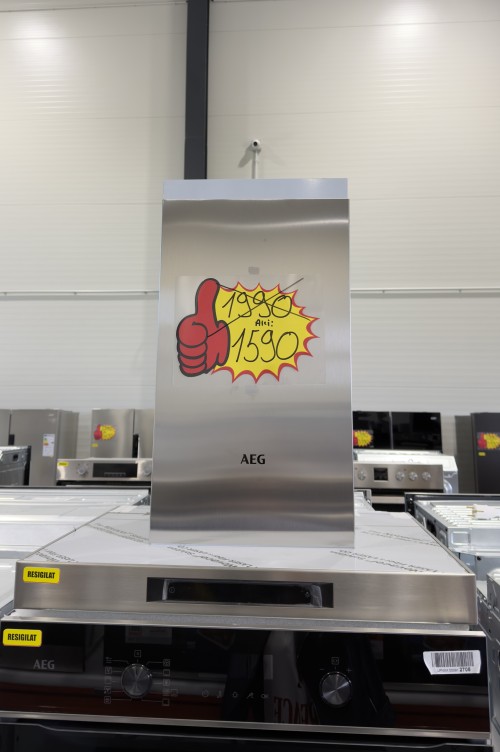 AEG 60 cm, DBB5660HM Hotă decorativă inox, Hob²Hood, Clasa A import Germania 🇩🇪