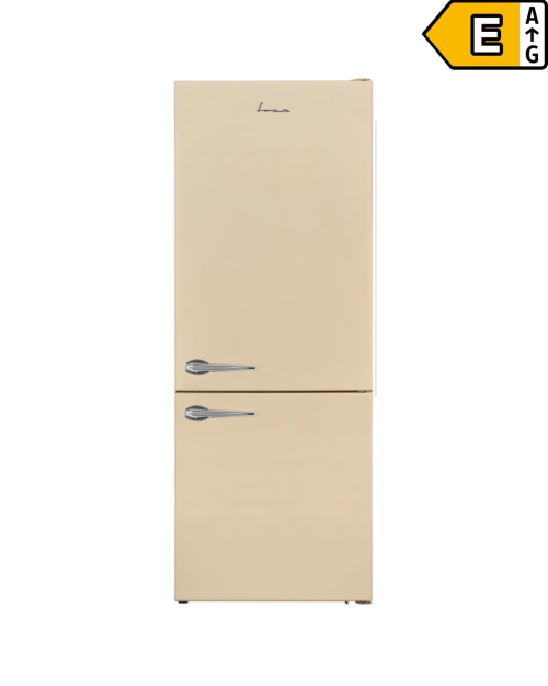 FRAM 268L, FC-VRL2681BGE++, Combină frigorifică design retro crem