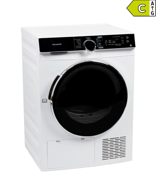 Hanseatic 8 kg, HWTK8A3GT, Uscător cu pompă de căldură Clasa C, import Germania 🇩🇪