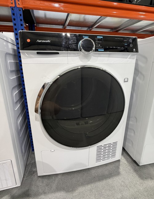 Hanseatic 8 kg, HWTK8A3GT, Uscător cu pompă de căldură Clasa C, import Germania 🇩🇪