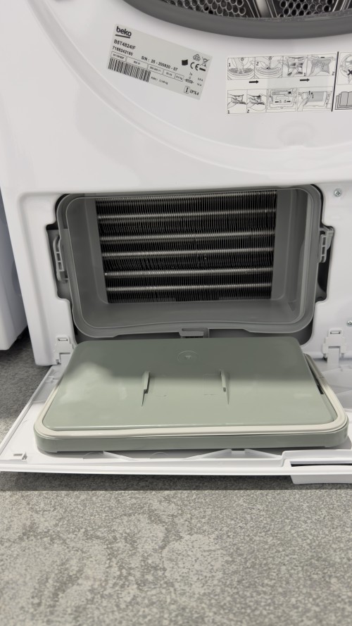 Beko 8 kg, B5T4824IF, Uscător rufe IronFinish cu abur, pompă de căldură, Clasa C, import Germania 🇩🇪