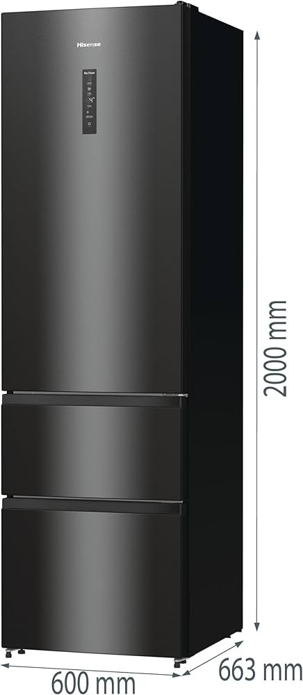 Hisense 368L, RM469N4AFD1, Combină frigorifică No Frost, Metal Cooling, Convert Zone, Clasa D, import Germania 🇩🇪