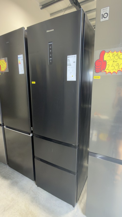 Hisense 368L, RM469N4AFD1, Combină frigorifică No Frost, Metal Cooling, Convert Zone, Clasa D, import Germania 🇩🇪