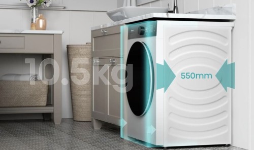 Set Hisense mașină de spălat + uscător – 10.5 kg + 10 kg, Clasa A, Auto Dosing, Heat Pump, import Germania 🇩🇪