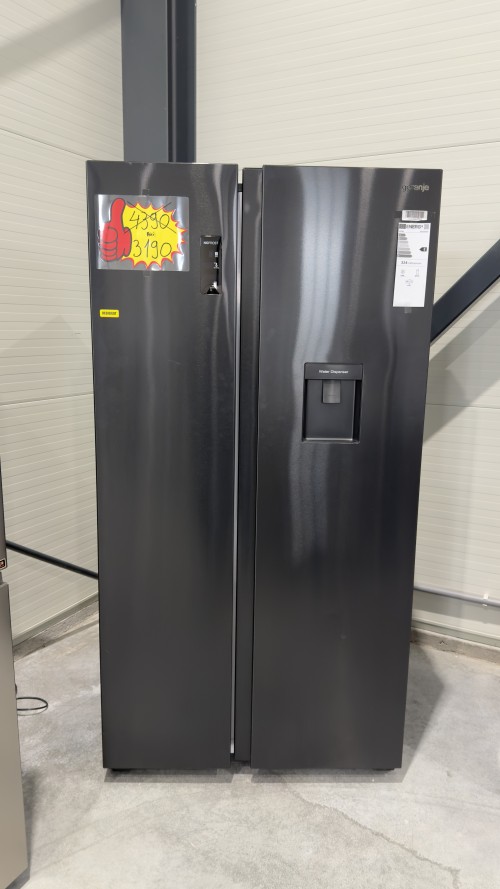 Gorenje 547L, NRR9185EABXLWD – Combină frigorifică Side by Side dozator apă, No Frost, Clasa E, import Germania 🇩🇪