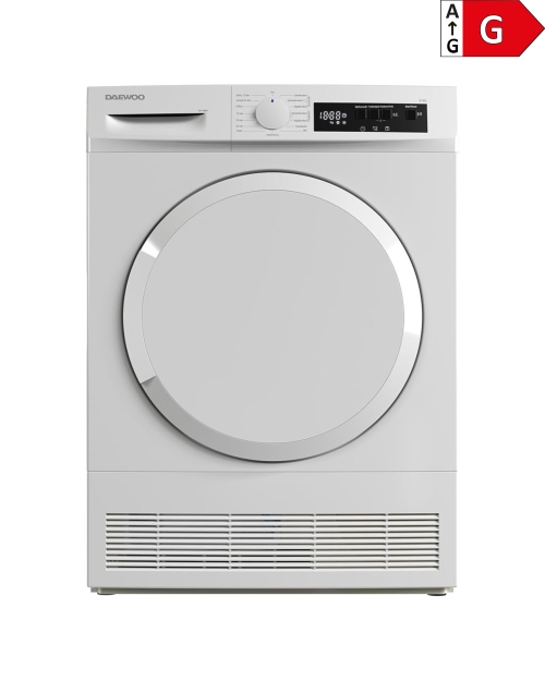 Daewoo 8 kg, T8CT1W0DE – Uscător rufe cu condensare, 15 programe, import Germania 🇩🇪