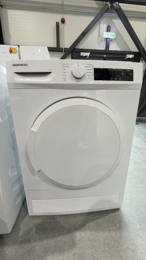 Daewoo 8 kg, T8CT1W0DE – Uscător rufe cu condensare, 15 programe, import Germania 🇩🇪