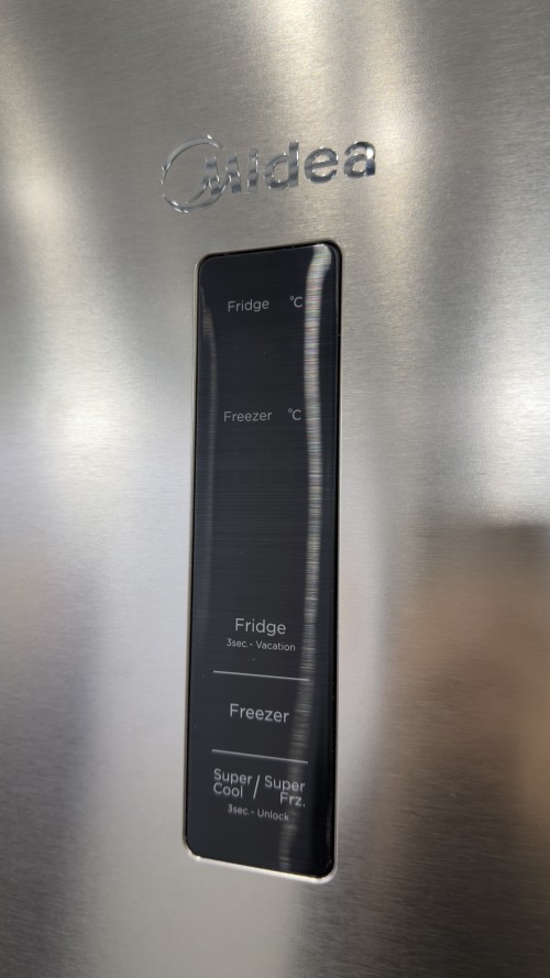 Midea 338L, MERB345MGC02 – Combină frigorifică No Frost, Clasa C, inox, import Germania 🇩🇪