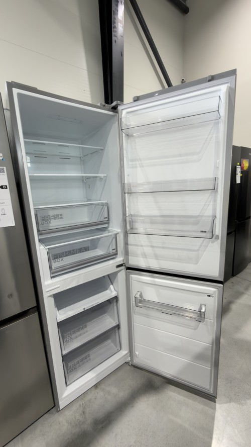 Midea 338L, MERB345MGC02 – Combină frigorifică No Frost, Clasa C, inox, import Germania 🇩🇪