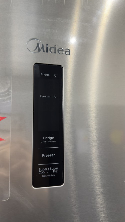Midea 338L, MERB345MGC02 – Combină frigorifică No Frost, Clasa C, inox, import Germania 🇩🇪