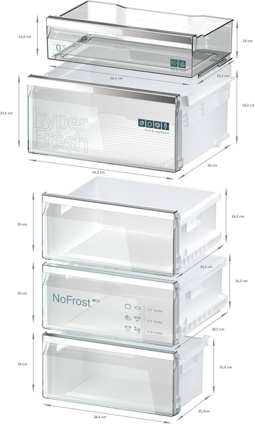 Siemens 363L, KG39NAIAT – Combină frigorifică Clasa A, inox, import Germania 🇩🇪