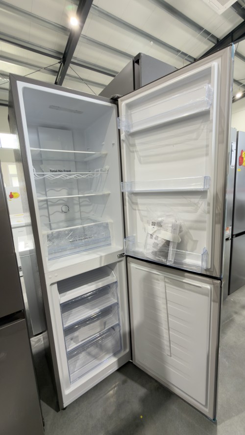 Hisense 256L, RB327N4ADD – Combină frigorifică Clasa D, Total No Frost, inox, import Germania 🇩🇪