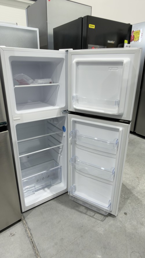 Amica 138L, DT 372 150 W – Combină frigorifică Clasa E, congelator sus, albă, import Germania 🇩🇪