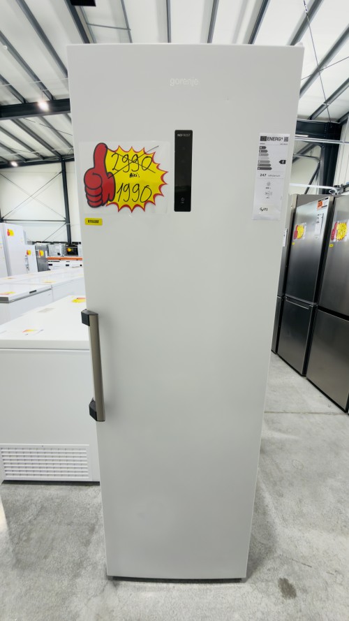 Gorenje 280L, FN619EAW6 – Congelator vertical cu sertare Clasa E, No Frost, alb, import Germania 🇩🇪