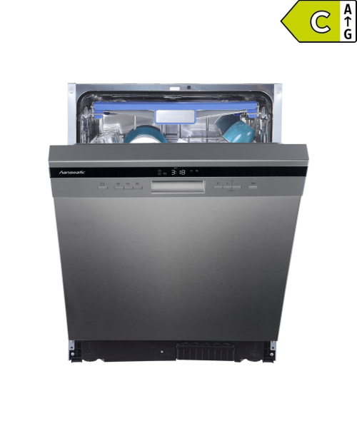 Hanseatic 14 seturi, HGU6082C14T7735EI – mașină de spălat vase incorporabilă Clasa C, 42 dB, import Germania 🇩🇪