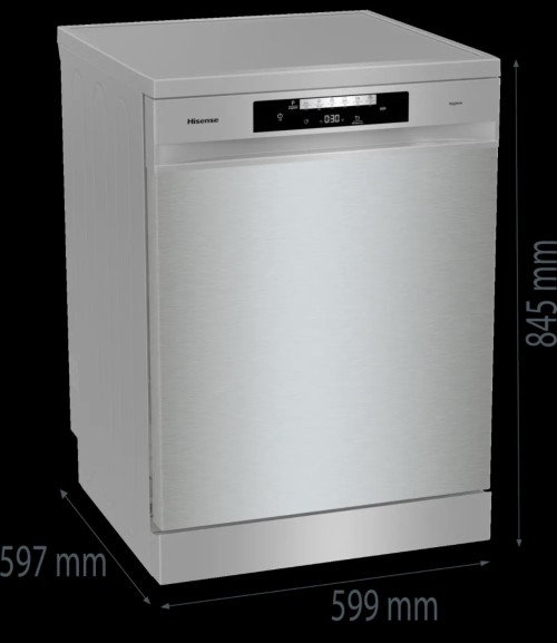 Hisense 16 seturi, HS643D90X – mașină de spălat vase individuală 60 cm, Clasa D, sertar tacâmuri, import Germania 🇩🇪