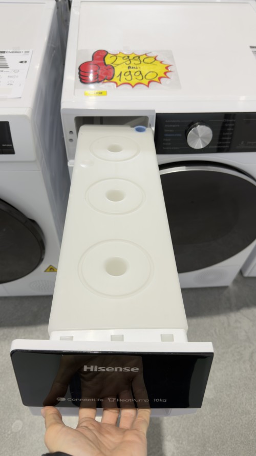 Hisense 10 kg, DH5S102BW, Uscător rufe Clasa C, pompă de căldură, import  Polonia 🇵🇱