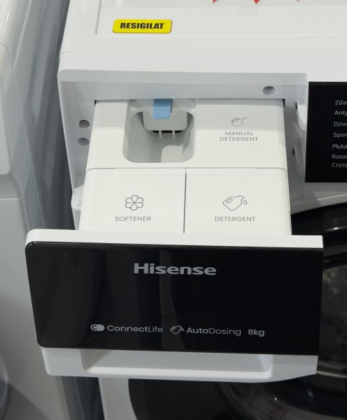 Hisense 8 kg, WF3S8045BW3, Mașină de spălat rufe Clasa A, AutoDosing, Steam Wash, import Polonia 🇵🇱