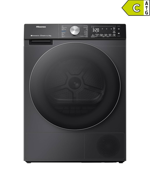 Hisense 10 kg, DH5S102BB/PL, Uscător rufe Clasa C, pompă de căldură, import Polonia 🇵🇱