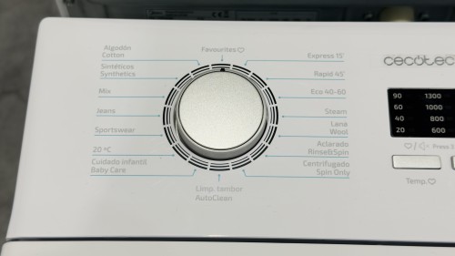 Cecotec 8 kg, 02166, Mașină de spălat verticală Clasa A, Inverter Plus, import Germania 🇩🇪