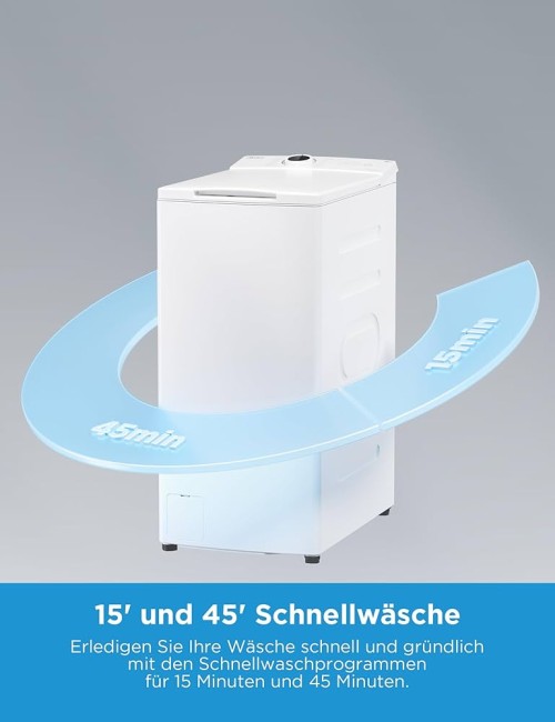Midea 8 kg, MF10ET80B, Mașină de spălat verticală Clasa A, HealthGuard, import Germania 🇩🇪