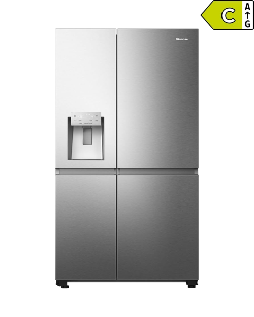 Hisense 632L, RS818N4TIC – Side by Side Premium cu consum redus, WiFi și dozator apă & gheață import Germania 🇩🇪