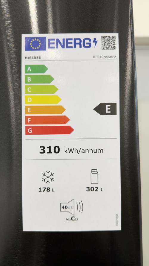 Hisense 480 L, RF540N4SBF2, Frigider French Door Clasa E, Total No Frost, import Germania 🇩🇪