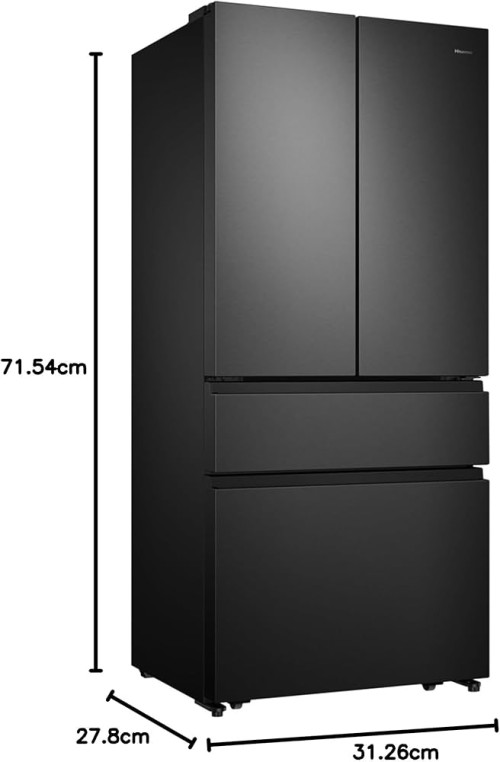 Hisense 480 L, RF540N4SBF2, Frigider French Door Clasa E, Total No Frost, import Germania 🇩🇪