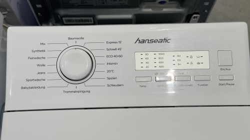 Hanseatic  5 kg, HTW510C, 1000 RPM, Mașină de spălat verticală Clasa C, import Germania 🇩🇪