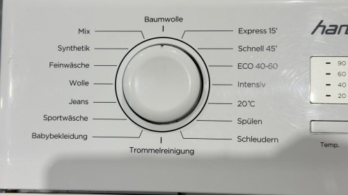 Hanseatic  5 kg, HTW510C, 1000 RPM, Mașină de spălat verticală Clasa C, import Germania 🇩🇪