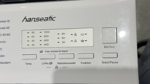 Hanseatic  5 kg, HTW510C, 1000 RPM, Mașină de spălat verticală Clasa C, import Germania 🇩🇪
