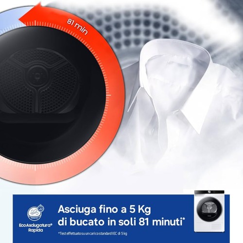 Samsung 9KG DV90DG6845LK Uscător rufe cu pompă de căldură AI Control Clasa A WiFi import Germania 🇩🇪