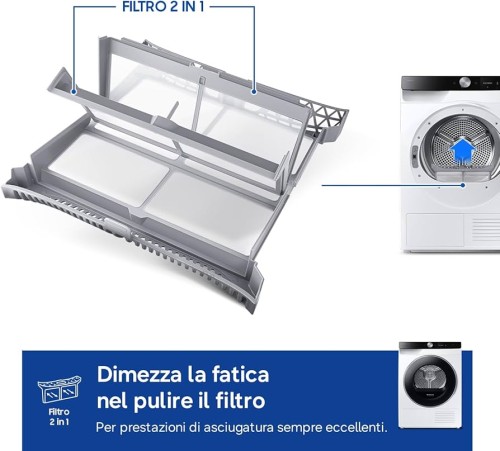 Samsung 9KG DV90DG6845LK Uscător rufe cu pompă de căldură AI Control Clasa A WiFi import Germania 🇩🇪