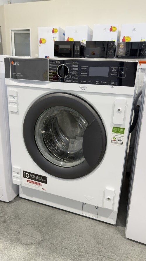 AEG 8KG LR8BI7480 Mașină de spălat rufe încorporabilă PowerClean Clasa A 1400RPM import Germania 🇩🇪