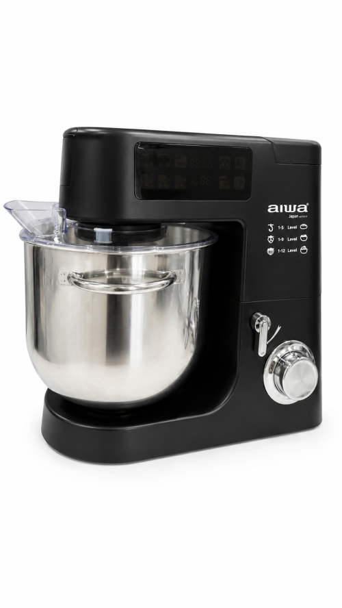 AIWA A03PM-RD, Robot de bucătărie 2100W, Bol de 10L, Touch Screen, cântar digital, funcție dospire
