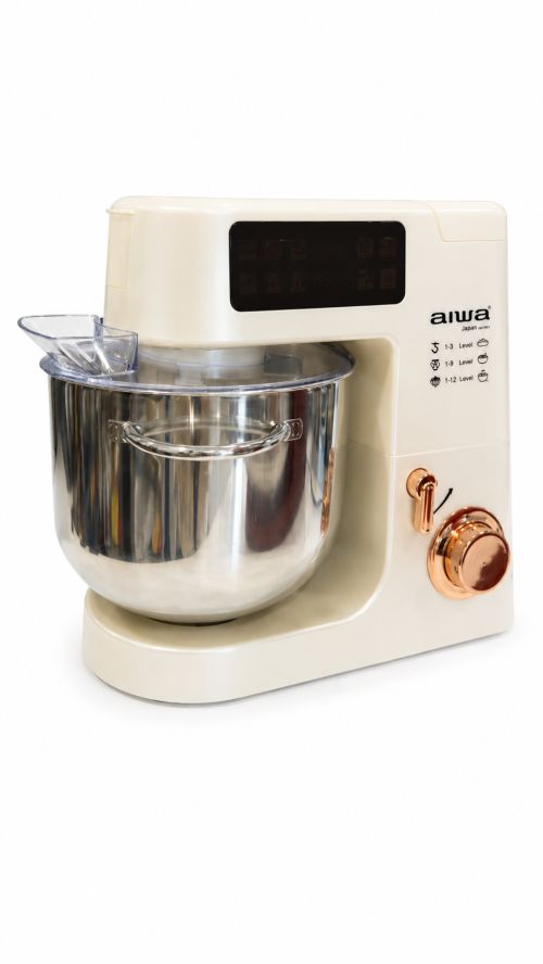 AIWA A03PM-RD, Robot de bucătărie 2100W, Bol de 10L, Touch Screen, cântar digital, funcție dospire