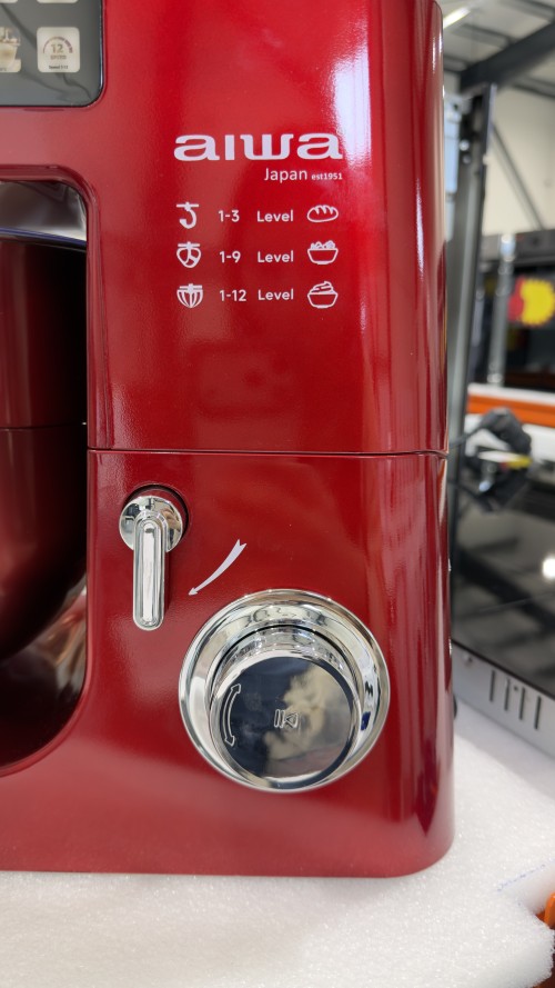AIWA A03PM-RD, Robot de bucătărie 2100W, Bol de 10L, Touch Screen, cântar digital, funcție dospire