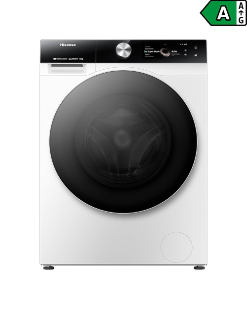 Hisense 12kg, WF7S1247BW Mașină de spălat rufe Clasa A Smart Dosing WiFi Steam import Germania 🇩🇪