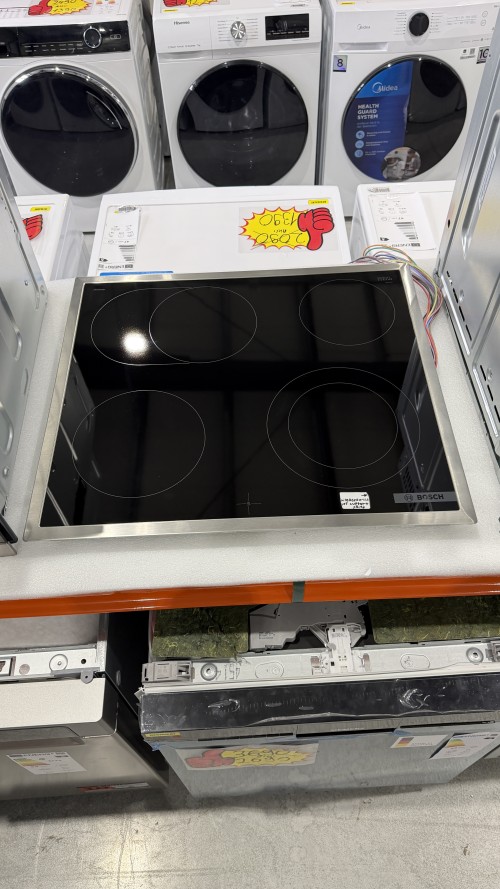 Bosch HEF113BB0 Set incorporabil cuptor + plită vitroceramică Schott Ceran 60 cm, 66L, clasa A, curățare hidrolitică, import Germania 🇩🇪