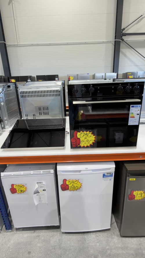 Hanseatic HBCO7210A1 + HI46074CA – 72L, A+, Set incorporabil plitavitroceramică + cuptor electric , touch control, import Germania 🇩🇪
