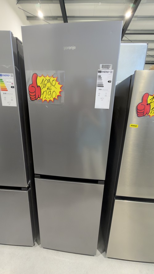 Gorenje NRK418DCS4, Combină frigorifică No Frost, 256 L, Clasa D, import Germania 🇩🇪