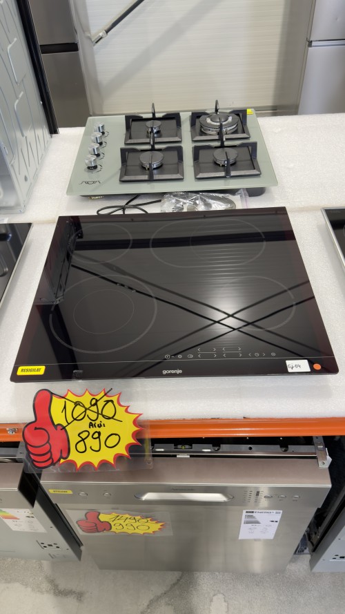Gorenje 4 zone, ECT643BSGOT, Plită vitroceramică HiLight, 7 kW, Touch Control, import Germania 🇩🇪