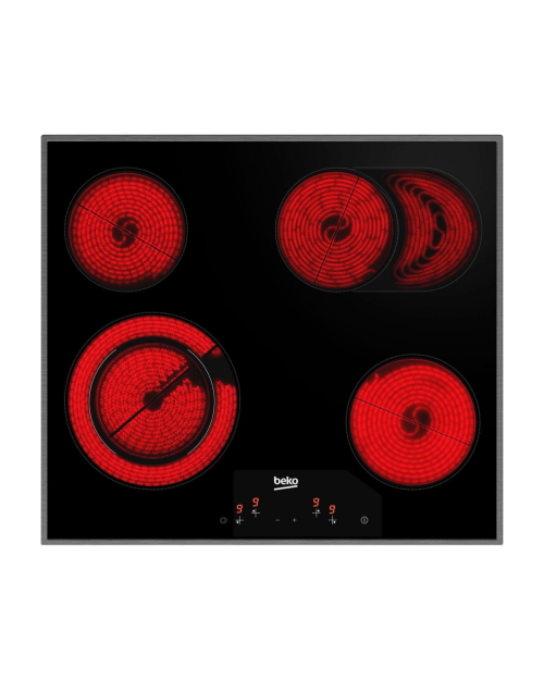 Beko 4 zone, BBSM12320X, Plită vitroceramică Touch Control, Schott Ceran, import Germania 🇩🇪
