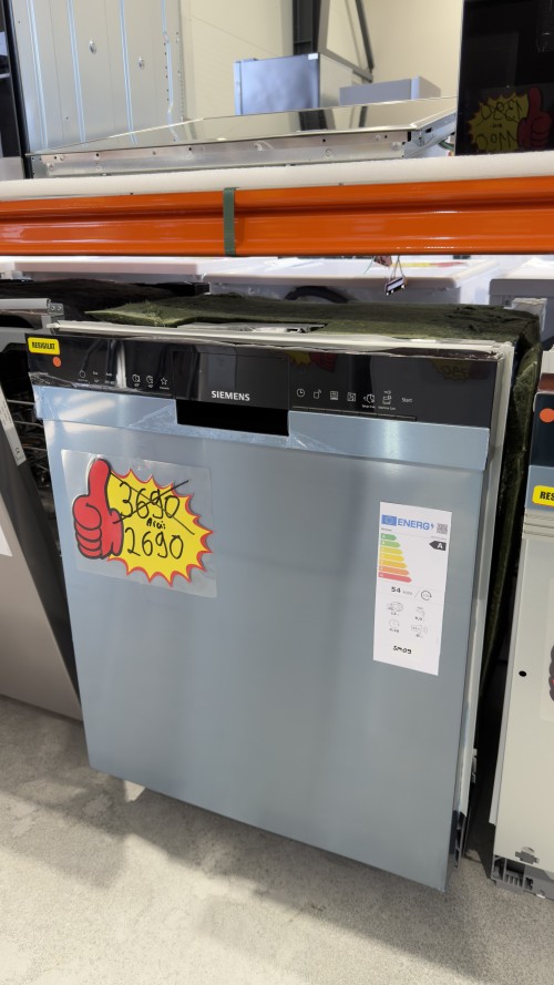 Siemens 13 seturi, SN43ES28AE – Mașină de spălat vase Clasa A, Home Connect, varioSpeed Plus